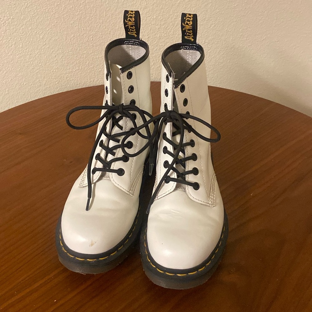 Dr. Martens White 1460 Combat Boot